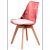 Modern Nordic Minimalist Affordable Luxury Fashion Solid Wood Office Acrylic Transparent Tulip Negotiation Dining Chair