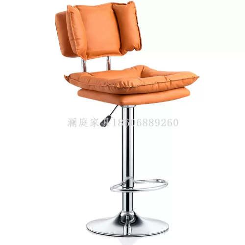 吧台椅美容椅现代简约电脑椅升降旋转靠背椅收银高脚凳美甲师转椅