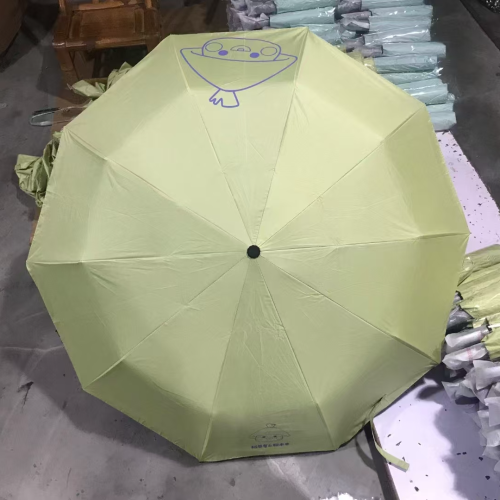爆款三折伞自动黑胶晴雨伞雨伞防晒遮阳可印广告logo