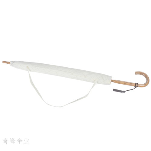 qifeng umbrella， sunny and rainy umbrella， handmade long handle umbrella with hook