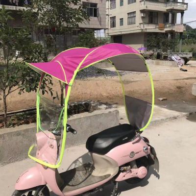 Electric Battery Motorcycle Canopy Sun Protection Rain Proof Windshield Motorcycle Sunshade Umbrella New Detachable