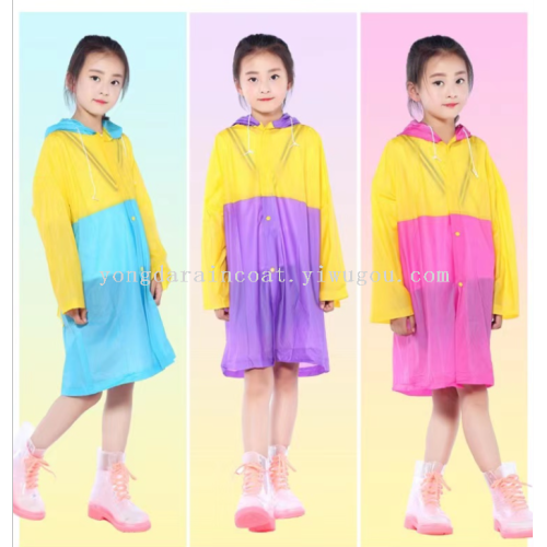 yiwu factory direct sales 168 children‘s schoolbag cartoon raincoat