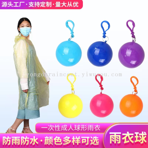 yiwu factory direct disposable spherical raincoat