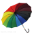 Rainbow Umbrella 16 Bone Fiber Umbrella Long Umbrella Business Unisex Large Umbrella Surface