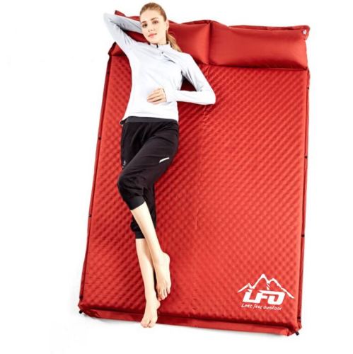 outdoor thickened 5cm automatic inflatable mattress double airbed camping mat. support one piece dropshipping.