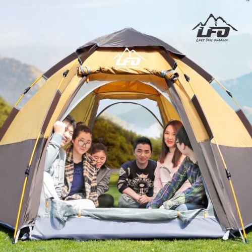 support one piece dropshipping. automatic hexagonal tent. camping outdoor.