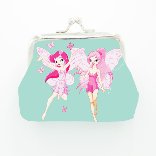 新品动漫卡通人物印花零钱包儿童女士首饰包硬币包夹子包零钱包