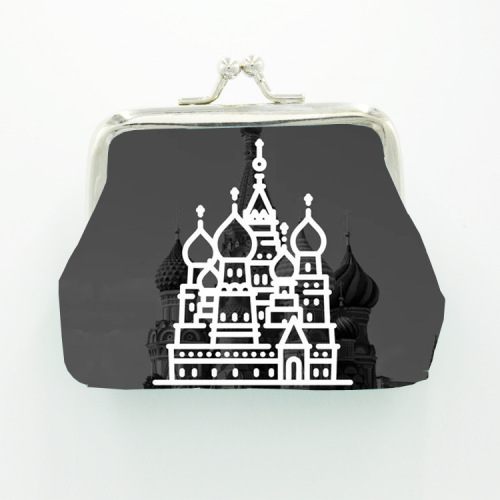 新品复古建筑风景零钱包简约便携收纳硬币耳机零钱首饰包厂家直销