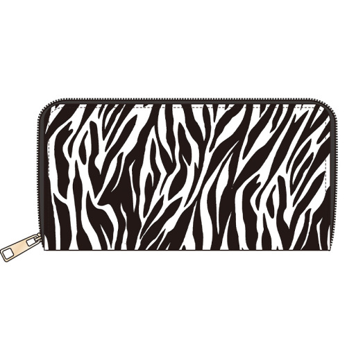 欧美斑马纹印花ins零钱包可收纳硬币纸币多卡位可放置银行卡