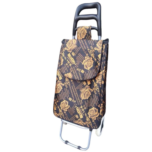 厂家直销牛头柄色丁手拉购物车，超市时尚买菜手推车，轻便又快捷