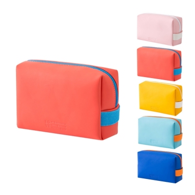 Manufacturer Supply New Pu Portable Cosmetic Bag Multi-Functional Mini Octagonal Bag
