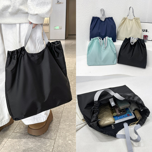 加厚防水结实耐用购物袋折叠便携超市大容量手提单肩收纳袋