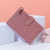 New Women's Short Small Wallet Thin Simple Solid Color Student Coin Purse Bank Multi-Card-Slot Card Holder
