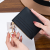 New Girls' Ultra-Thin Card Holder Zipper Coin Purse Mini Coin Storage Wave Lace Card Holder