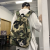 Junshuai Oxford Cloth Student Backpack Casual Backpack Camouflage