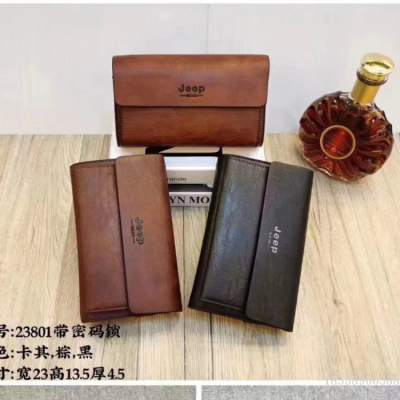 Junshuai Jeep Tribe Wallet Handbag Clutch Bag Password Lock