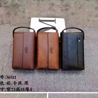 Junshuai Pu Single-Pull Wallet Clutch Mobile Phone Bag Handbag