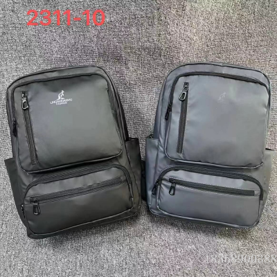 Thickened Leather Film Business Commute Backpack Computer Bag
