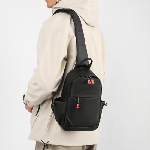 cross-border front hanging bag men‘s back messenger bag derm waterproof leisure shoulder messenger bag men‘s bag new cycling bag