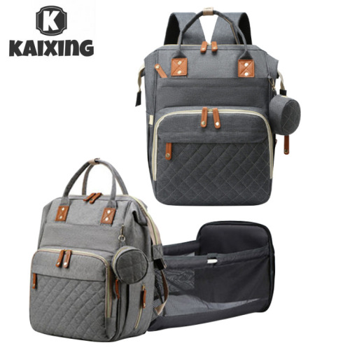 便携式妈咪包多功能外出大容量母婴包背奶包婴儿推车挂包折叠床包