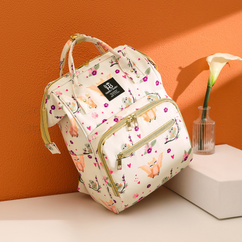 跨境妈咪包单肩包手提时尚多功能轻便母婴包大容量背包清新女背包