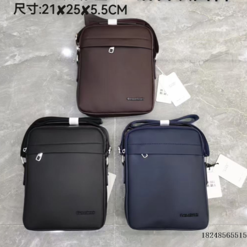 men‘s bag new multifunctional tote crossbody bag diamond pattern material fashion briefcase