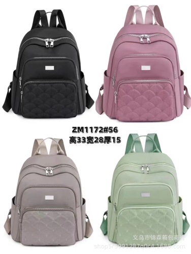 外贸南美铆钉双肩包背包2022新款韩潮牛津布帆布时尚百搭女士背包