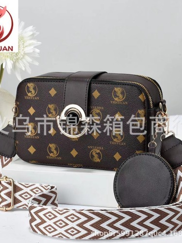 外贸南美包女2023新款流行提花小方包 欧美风格相机包斜挎手提包