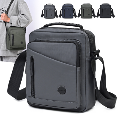 Men's Shoulder Bag Casual Bag Vertical Small Backpack Women's Travel Bag Oxford Woven Business Messenger Bag Men
