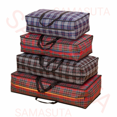 Plaid Oxford Moving Bag Premium Gingham Moving Bags with Strong Zippers and Handles Collapsible Checkered Buffalo Plaid Rectangle Storage Bag Home Supplies
