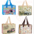 26*36*10cm Reusable Grocery Shopping Bag, Foldable, Multipurpose Heavy-Duty Tote, Sturdy Zipper, Daily Utility Bag, Stands Upright, Sustainable Food Book Delivery Bag for Moving, Storage and Travel