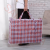 70*55*28cm Black Double Layer Plastic Gingham Woven Bag Plaid Checkered Buffalo Rectangle Storage Bag 130g Thick Large Moving Bag Long Handles Laundry Tote Bag Packing Cloth Travel Bedding Blanket Bag Carrier for Packing, Moving, Traveling, Camping, Organizing Heavy-Duty Polypropylene Home Supplies
