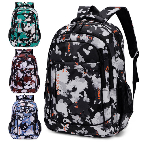 跨境外贸双肩包休闲旅行高初中学生书包大学生时尚男女小学生背包