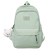 High Sense Solid Color Backpack Female New Middle School Student Girl Large Capacity High School Schoolbag University Girl's Backpack