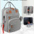 Large Capacity Backpack with Usbb Baby Diaper Bag Trendy Mom Portable Backpack for Going out Cross-Border New Arrival Mummy Bag