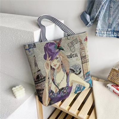 Customized Picture Printing Logo Canvas Bag Customized Printing Pattern Cotton Bag Customized Canvas Bag Canvas Bag Factory Direct Sales