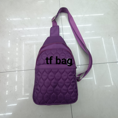 Water-repellent cloth chest bag, nylon shoulder bag, mini backpack, fashion messenger bag,