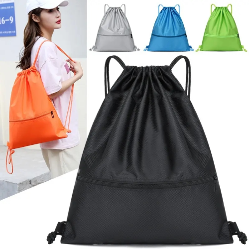 亚马逊货源大容量束口袋双肩包抽绳背包运动健身训练包跨境书包