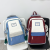 New Contrast Color Backpack Large Capacity Student Backpack Sports Leisure Bag Computer Bag