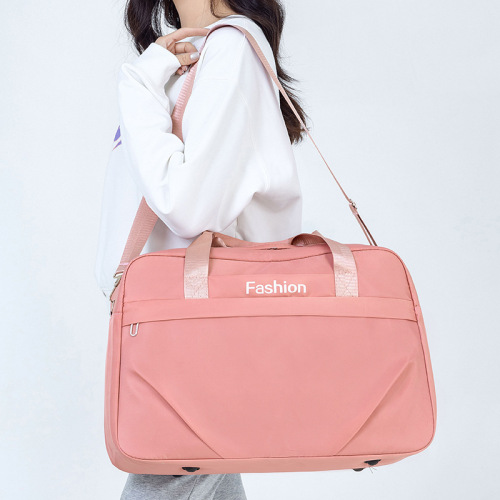 大容量手提旅行包户外游玩简约时尚运动训练瑜伽可套拉杆健身包