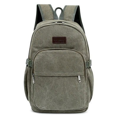 Backpack School Bag Backpack Factory Store Quality Men's Bag Self-Produced and Self-Sold Spot Canvas Bag Travel Bag