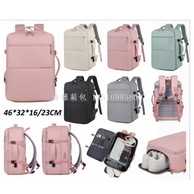 2024 New Women's Fashion Casual Backpack Travel Backpack Business Computer Backpack Multi-Purpose Large Capacity