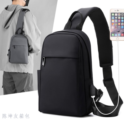 MARKSMAN USB High capacity Handbags Multifunctional casual outdoor bag Chest Light Travel Crossbody Bags