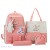 New Fashion Trend Large Capacity 4 Pieces Set Cartoon Cute Schoolbags Wear-Resistant Backpacks For Travelling