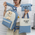 New Fashion 4 Piece School Book Bag Student School Bag Set Cute College Backpack Set for girl