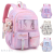 Whimsical Princess-inspired Backpack: Gradient Color Scheme, Side-entry Design, Ample Storage, Lightweight for Girls