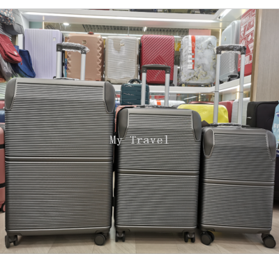 New Abs Material Three-Piece Luggage Wear-Resistant Drop-Resistant Large Capacity Travel Case for Business Trip