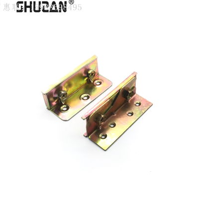 3-Inch Color Zinc Three-Hole Bed Buckle Household Hardware Accessories