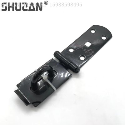 。Hot Selling Iron Black Paint Color Lock Hasp Household Hardware Accessories