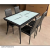 Glass Dining Table Simple Dining Table Dining Tables and Chairs Set